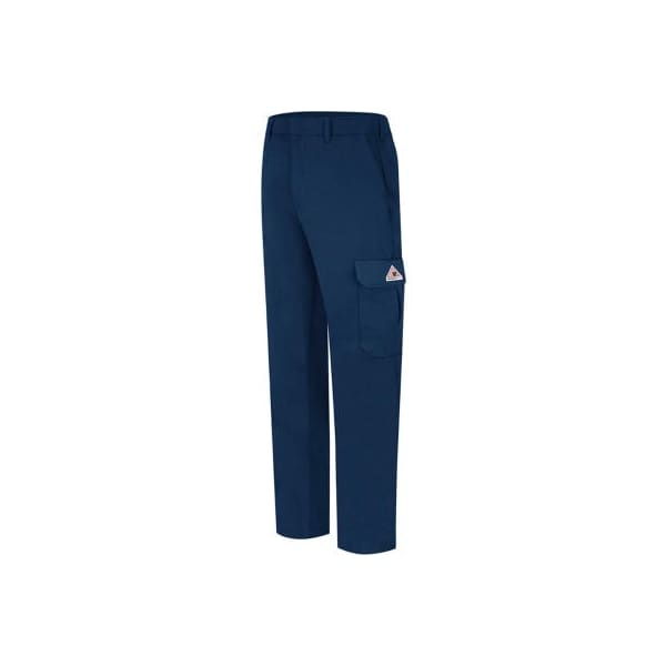 EXCEL FR ComforTouch FR Cargo Pocket Work Pants PLC2, Navy, 9 oz, Size 30 x 37U